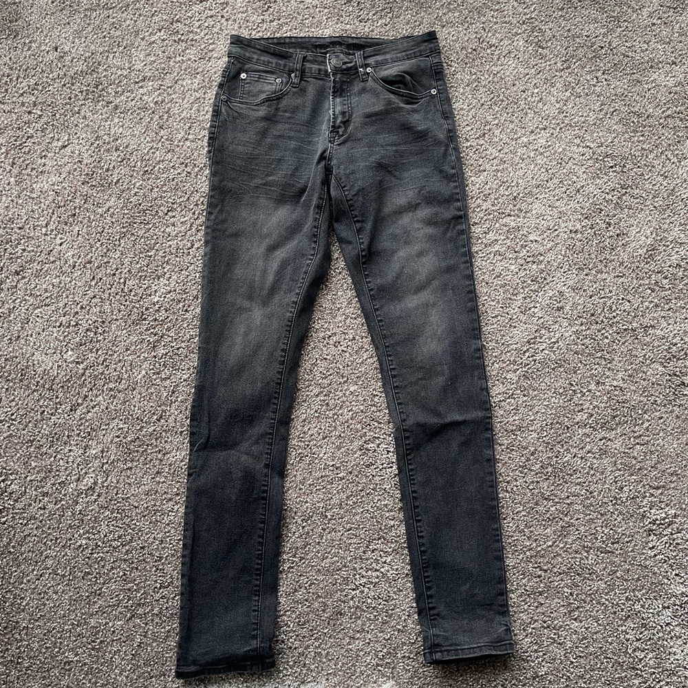 Rue21 Black Stacked Skinny Jeans Size 28 Men’s